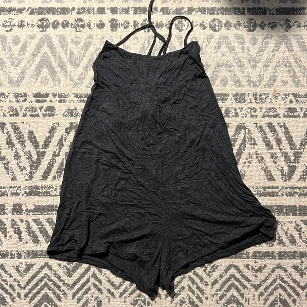 Dark grey aerie romper size xs